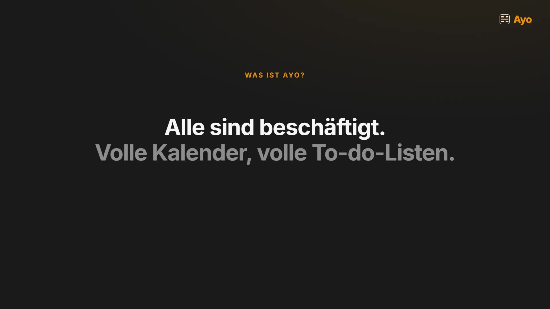 Ayo Produktvideo